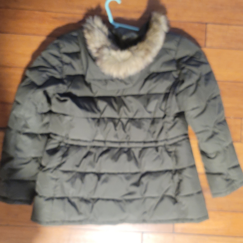 Gap Olive Green Down Jacket - image 4